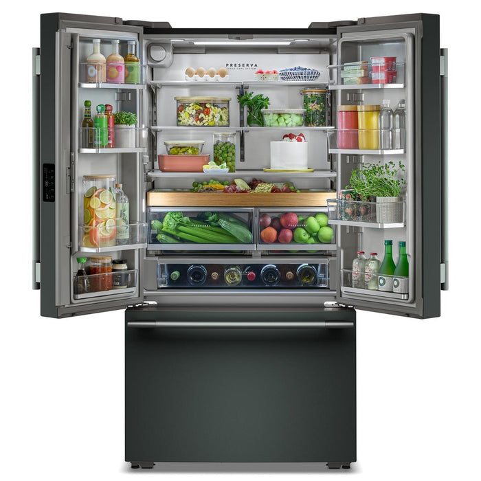 Réfrigérateur KitchenAid de 36 po et de 24 pi3 de profondeur comptoir à portes françaises - genévrier - KRFC236SJP