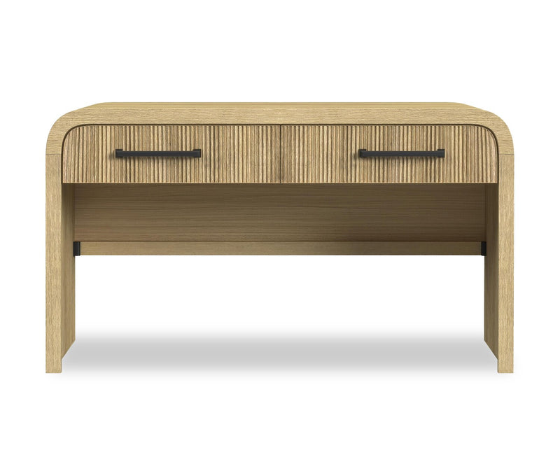 Table de salon moderne Scott Living Lenore de 59 po avec rangement - naturelle