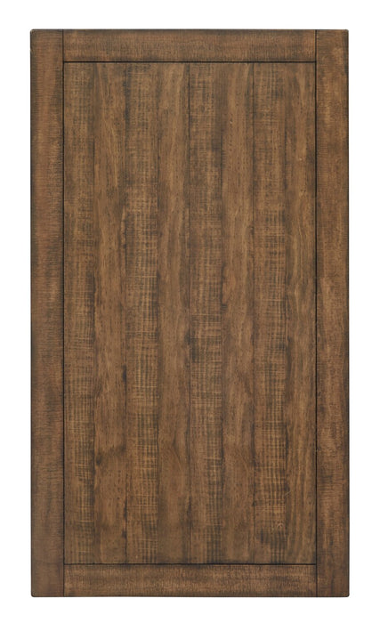 Table à café traditionnelle Hanson de 50 po en pin - muscade grillée