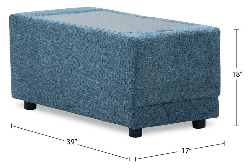 Console modulaire Voyage en tissu - bleue