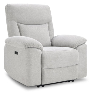 Fauteuil à inclinaison électrique Spencer de 41,3 po en tissu de chenille - gris