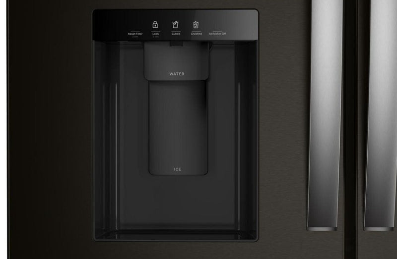 Réfrigérateur Whirlpool de 29 pi3 et de 36 po à portes françaises - acier inoxydable noir résistant aux traces de doigts - WRMF3636SV