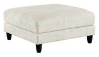 Pouf modulaire Lounge de 40 po en tissu chenille - beige
