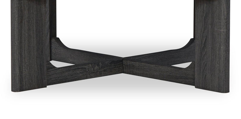 Ensemble de 3 tables modernes Sherman de 35,5 po, table à café et 2 tables de bout - gris