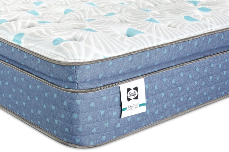 Matelas Euro-plateau épais Paradiso Resort Luxury Posturepedic Crown Jewel de Sealy pour grand lit