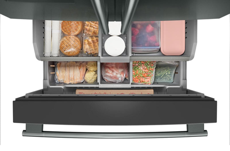 Réfrigérateur KitchenAid de 30 pi³ à portes françaises - genièvre - KRFF436SJP