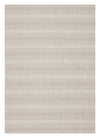 Carpette Lira à rayures 5 pi 3 po x 7 pi 7 po pour l’extérieur - crème 
