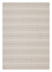 Carpette Lira à rayures 5 pi 3 po x 7 pi 7 po pour l’extérieur - crème