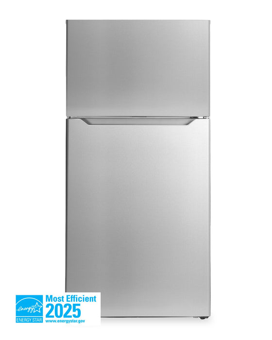 Réfrigérateur Danby de format appartement de 14,2 pi3 et de 27,56 po à congélateur supérieur - acier inoxydable - DFF142E1SSDB 