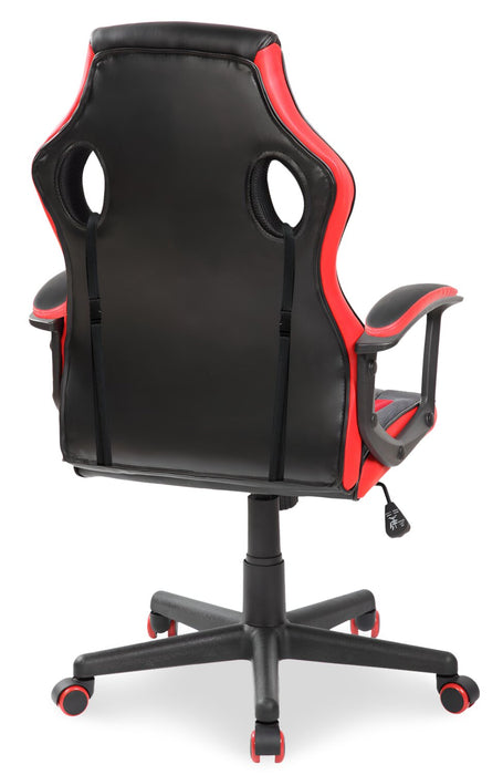 Fauteuil de jeu ergonomique Velocity de 24 po - noir et rouge