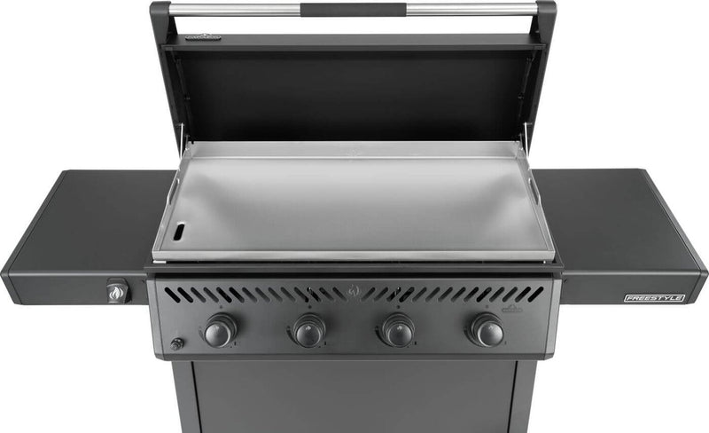 Plancha Napoleon de 33 600 BTU et de 36 po à 4 brûleurs avec surface de cuisson en acier inoxydable résistant à la rouille - F36FTPMK