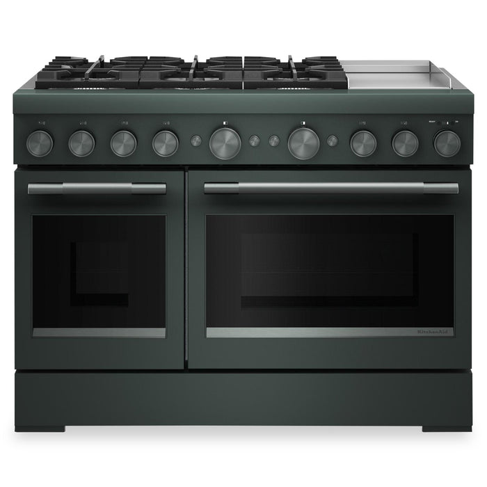 Cuisinière hybride KitchenAid de 6,3 pi³ à 6 brûleurs avec plaque chauffante - genièvre - KFDD948SJP