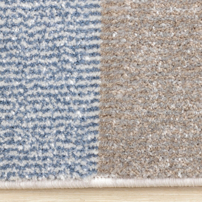 Carpette Farrah gris et bleu - 7 pi 10 po x 10 pi 6 po