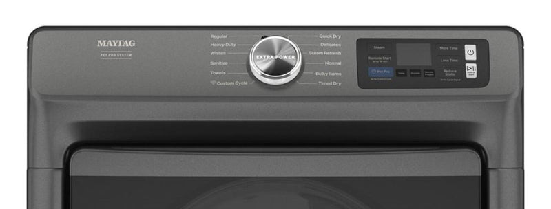 Sécheuse électrique intelligente Pet Pro de 7,4 pi3 de Maytag - noir volcan - YMED7020RU