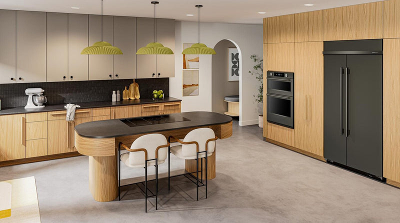 Réfrigérateur encastré KitchenAid de 25,5 pi3 et de 42 po à compartiments juxtaposés - minerai noir - KBSN742SBE
