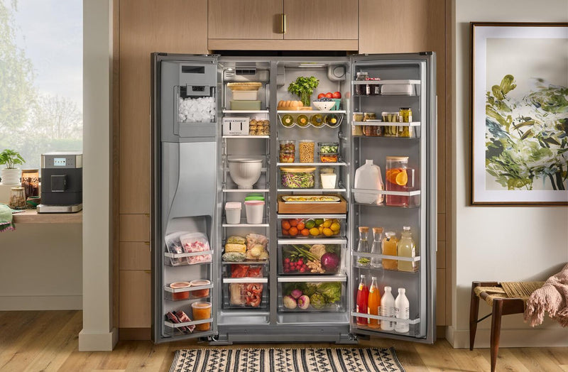 Réfrigérateur KitchenAid de 21 pi3 et de 36 po de profondeur comptoir  - acier inoxydable résistant aux traces de doigts - KRSC536RPS