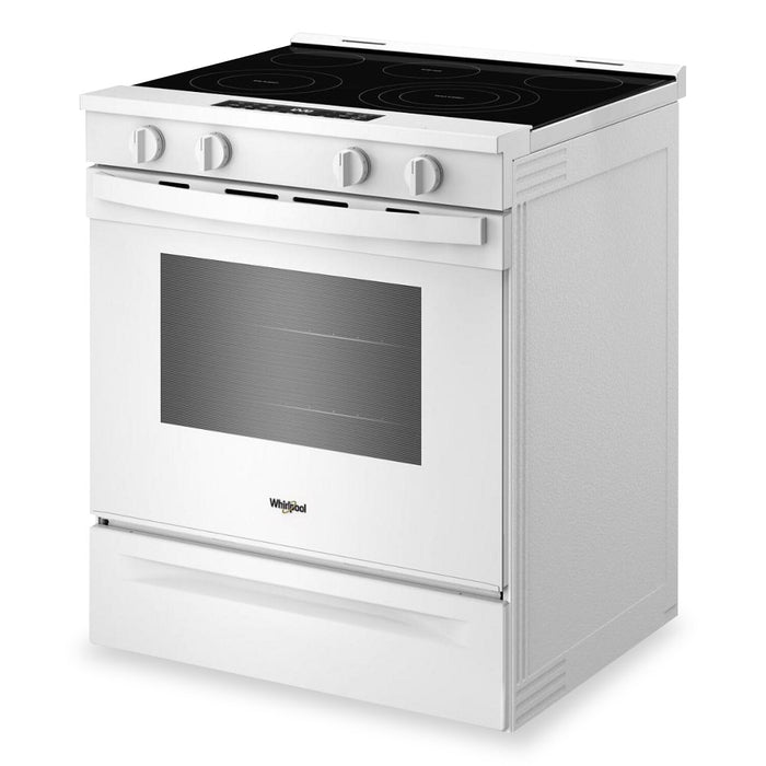 Cuisinière électrique Whirlpool de 5,3 pi³ et de 30 po avec cuisson à air - blanche - YWSES5030SW