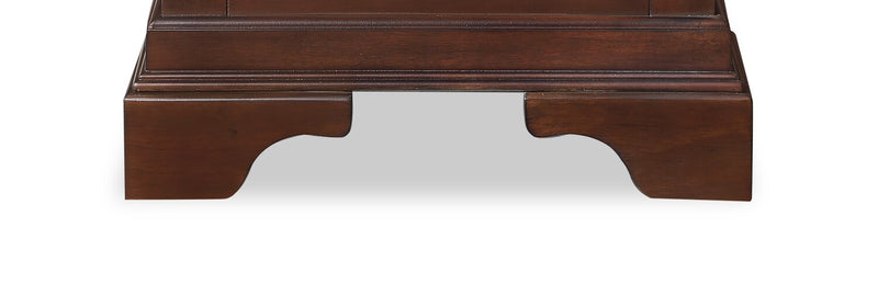 Table de nuit Marco de 21 po (l) x 24 po (H) à 2 tiroirs - brun cerisier