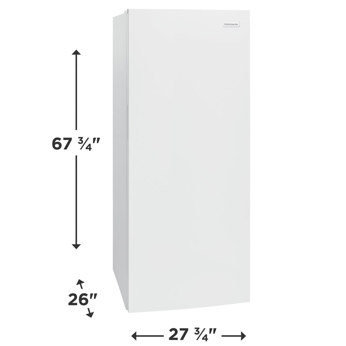 Congélateur vertical Frigidaire de 16 pi³ qui convient à une installation dans un garage - blanc - FRAE1626AW