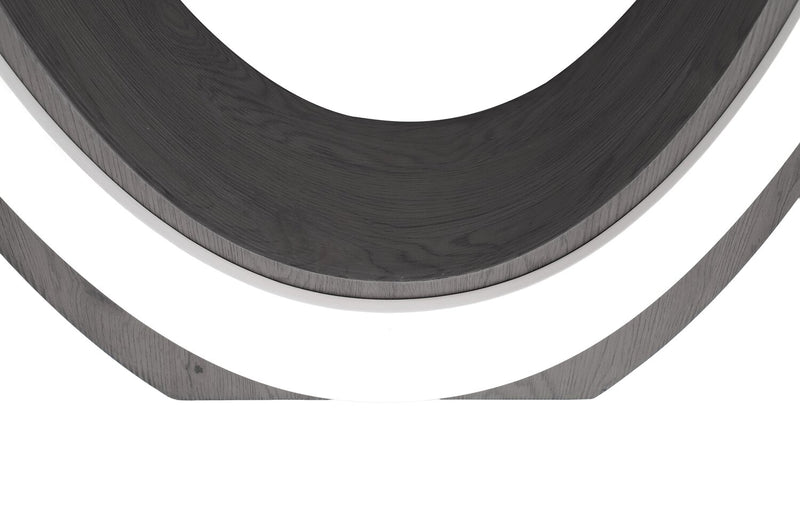 Table à café moderne Brimley de 47,25 po - blanche et grise