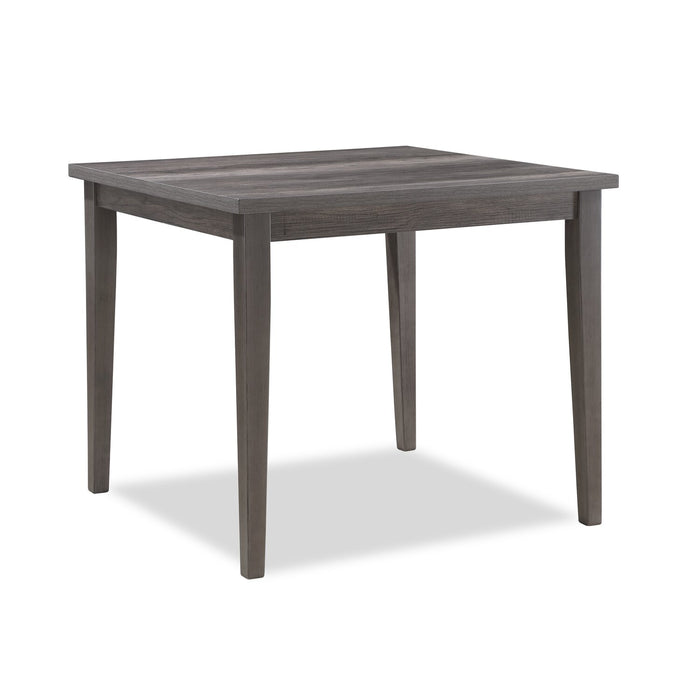 Ensemble de salle à manger Krew 5 pièces de hauteur comptoir avec table de 42 po (L) et 4 chaises - gris