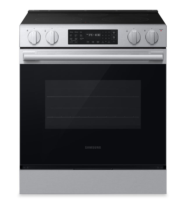 Cuisinière électrique encastrée Bespoke de Samsung de 6,3 pi3 avec friture à air sans préchauffage Air Fry Max - NSE70H63SR