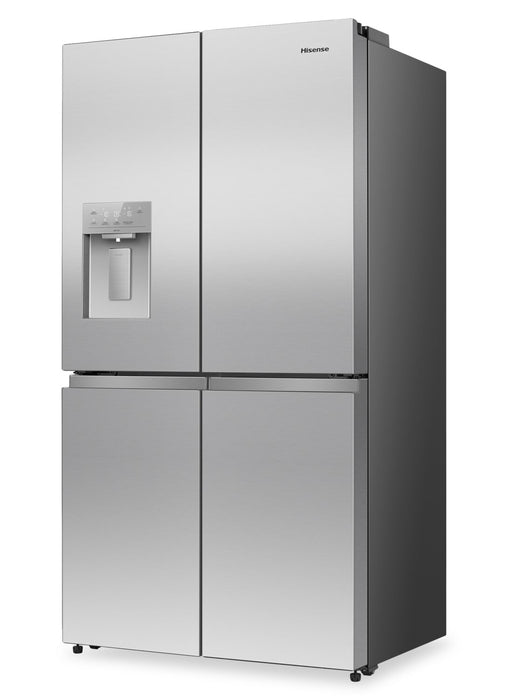 Réfrigérateur Hisense de 22,5 pi3 et de 36 po de profondeur comptoir à 4 portes françaises - acier inoxydable - RQ23G4FSEI