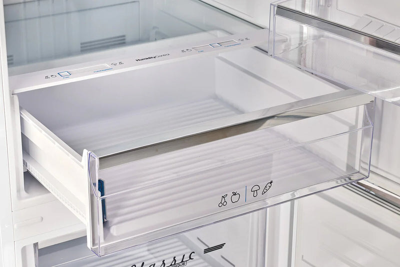 Réfrigérateur Classic Rétro d’Unique de 28 po et de 17 pi3 à congélateur inférieur - blanc - UNQ-455L W AC