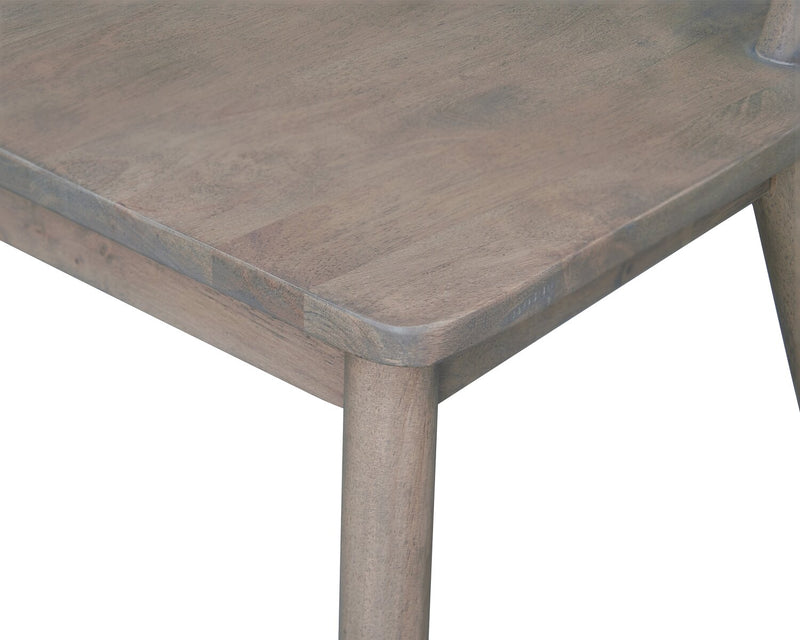 Chaise de salle à manger Remi avec dossier en échelle courbé - brune