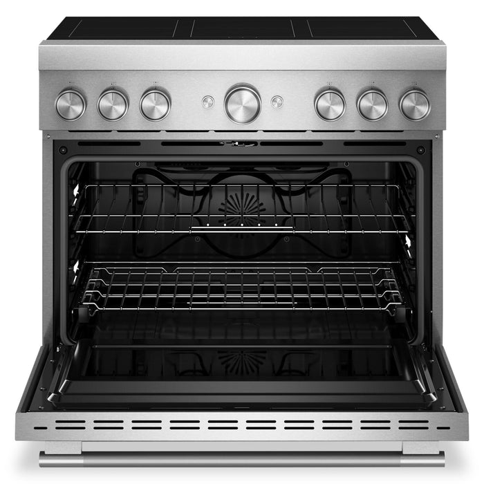 Cuisinière à induction KitchenAid de 5,1 pi3 et de 36 po avec friture à air sans préchauffage - acier inoxydable - KFIS936SSS