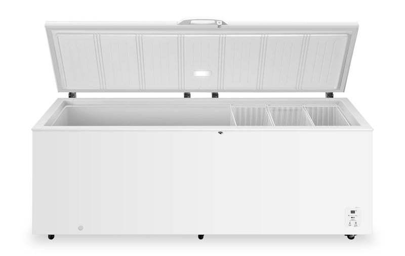 Congélateur coffre convertible en réfrigérateur Hisense de 25 pi³ qui s’installe dans le garage - FC25D6CWD