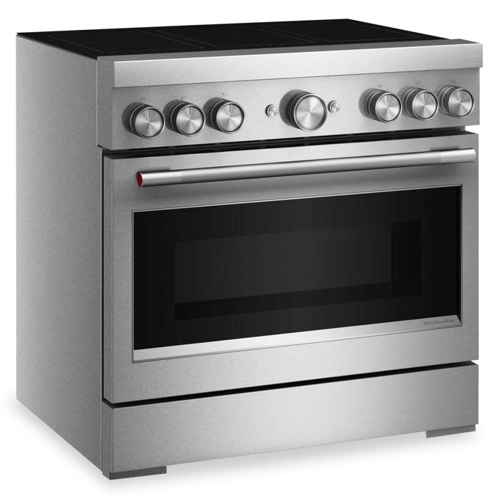 Cuisinière à induction KitchenAid de 5,1 pi3 et de 36 po avec friture à air sans préchauffage - acier inoxydable - KFIS936SSS