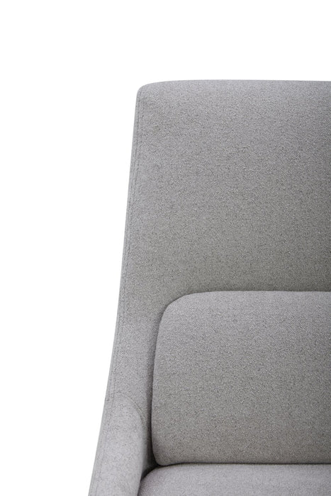 Chaise de salle à manger Clay en tissu de polyester - gris tourterelle