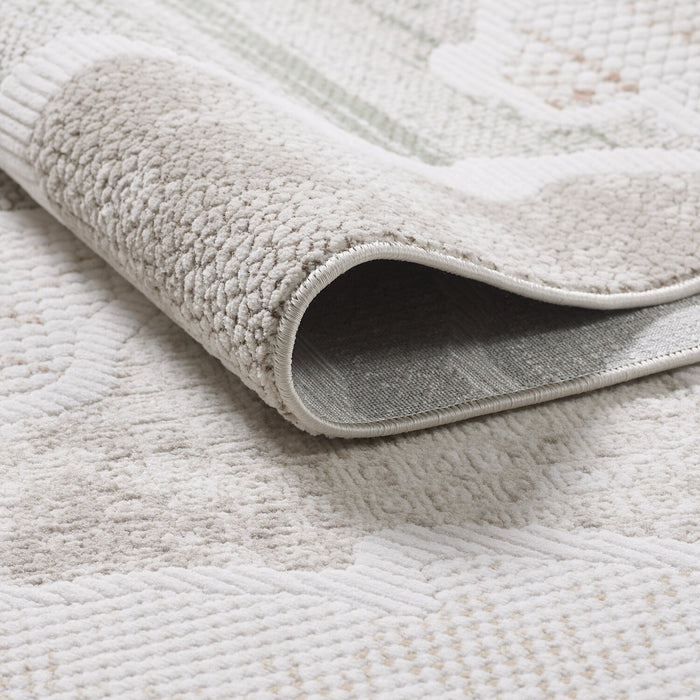 Carpette Cove multicolore à motif de vagues - 6 pi 7 po x 9 pi 6 po