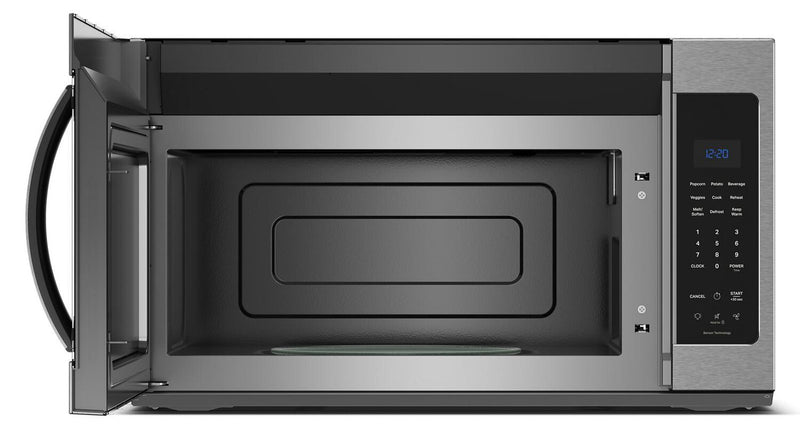 Four à micro-ondes à hotte intégrée Whirlpool de 1,9 pi³ avec cuisson par capteur - acier inoxydable  - YWMMS3230SZ