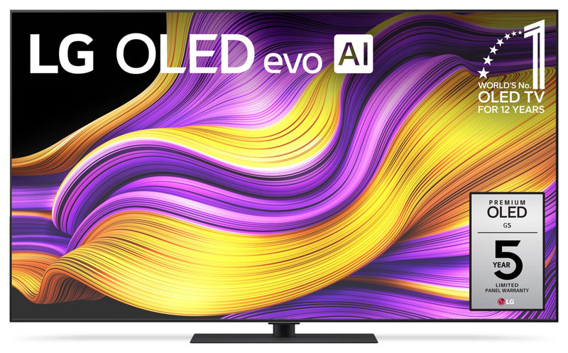 Téléviseur intelligent DELO LG G5 UHD 4K de 65 po avec webOS (OLED55G5SUB.ACC) - modèle 2025