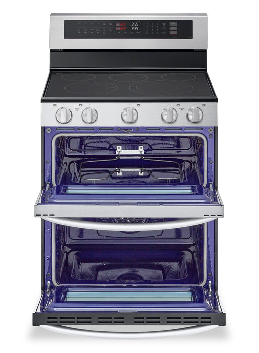 Cuisinière intelligente électrique LG à four double de 7,3 pi3 avec convection ProBake ConvectionMD - acier inoxydable - LDEL7324SE