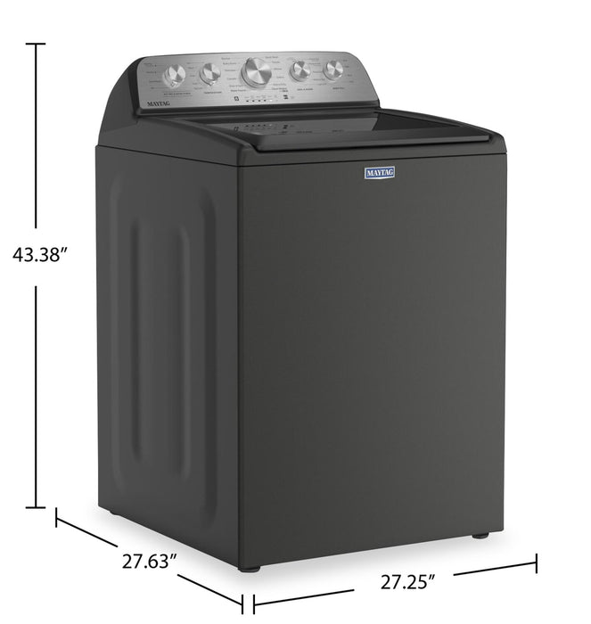 Laveuse Maytag à chargement par le haut de 5,4 pi3 avec agitateur et option Animal Pet Pro - noir volcan - MTW5605RU