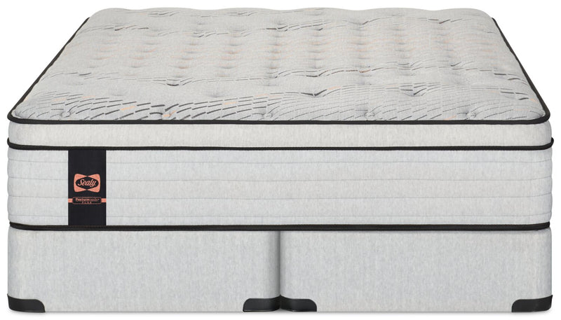 Ensemble Matelas moelleux à Euro-plateau Alora PosturepedicMD Plus de Sealy pour très grand lit