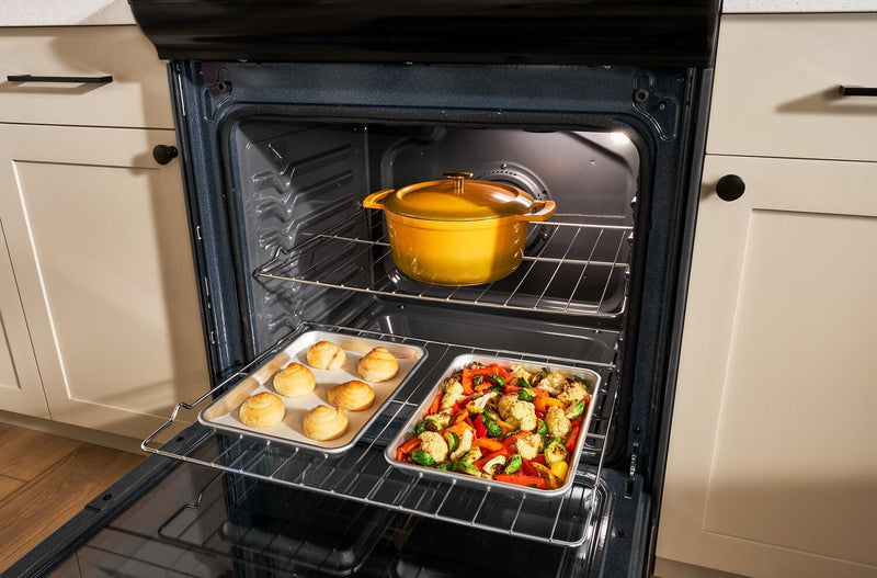 Cuisinière à induction Whirlpool de 6,4 pi3 avec friture à air sans préchauffage - acier inoxydable noir - WSIS5030RV