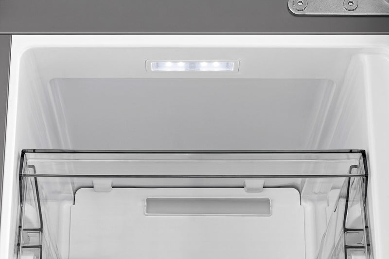 Réfrigérateur Hisense de 17 pi3 et de 31 po de à portes françaises - acier inoxydable résistant aux traces de doigts - RQ17A4CSD