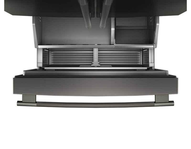 Réfrigérateur KitchenAid de profondeur comptoir à portes françaises avec distributeur d’eau interne - minerai noir - KRFC336SBE