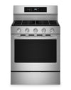 Cuisinière intelligente à gaz KitchenAid de 5,0 pi3 et de 30 po avec modes par convection - acier inoxydable résistant aux traces de doigts - KFGS530SPS
