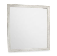 Miroir de commode de chambre à coucher Aspen, à fixer au meuble ou à suspendre au mur - gris