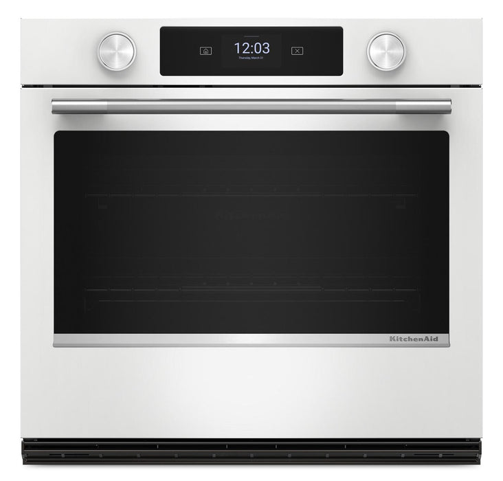  Four mural simple électrique intelligent KitchenAid de 30 po - blanc - KOES730SWH
