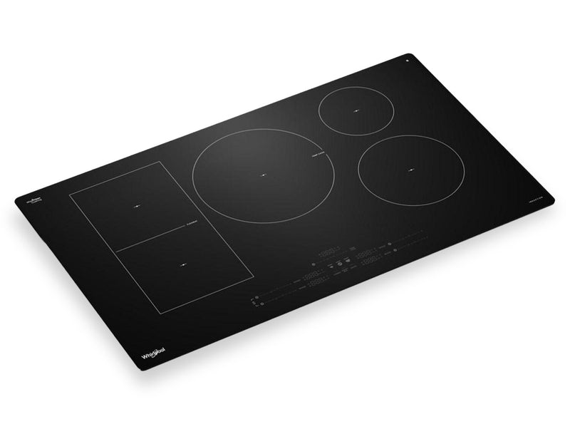 Surface de cuisson à induction Whirlpool de 36 po à 5 éléments - noire - WCIT7536SB
