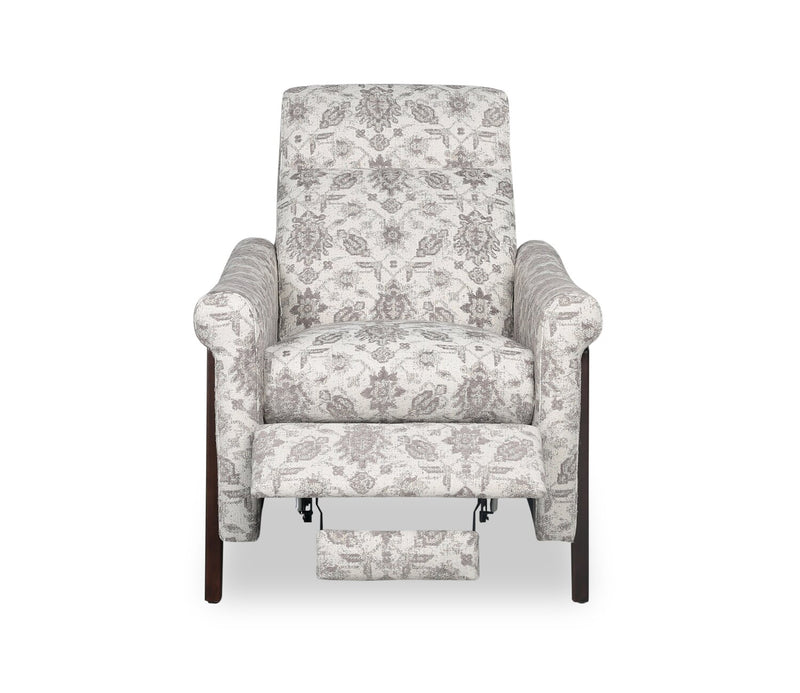 Fauteuil à inclinaison par poussée Mallie de 32 po en tissu de chenille - ardoise multicolore Limbu