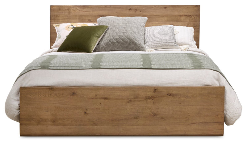 Ensemble de chambre à coucher Henri de Scott Living 5 pièces en bois avec lit, commode et miroir, brun - format très grand lit