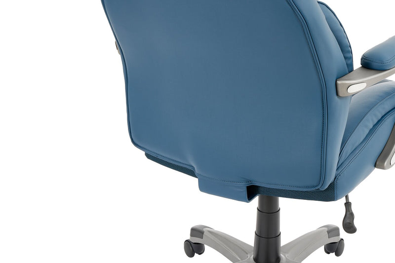 Chaise de bureau ergonomique réglable Palisade de Sealy PosturepedicMD de 28 po - bleue