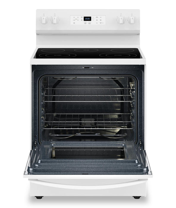 Cuisinière électrique Whirlpool de 5,3 pi3 et de 30 po avec 5 éléments - YWFES3330RW